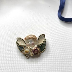 Porcelain Angel pin